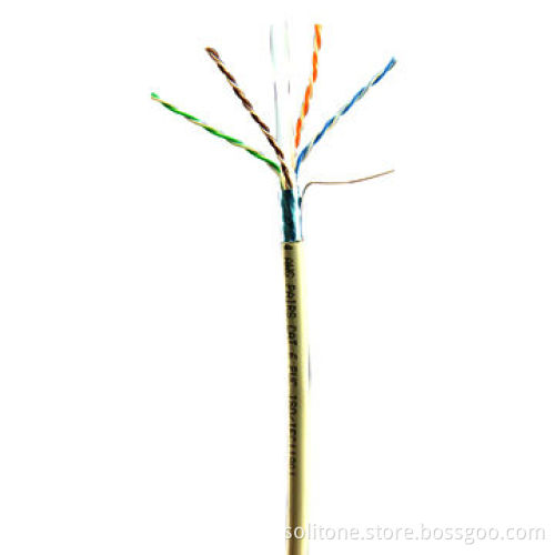 LAN Cable for Cat6, FTP with 23AWG Copper and 6.8mm Outer Diameter